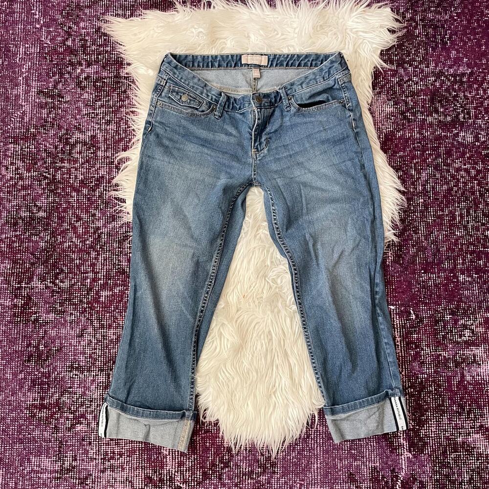 Y2K vintage 2000s low rise denim capris Banana Republic Twee | size 8